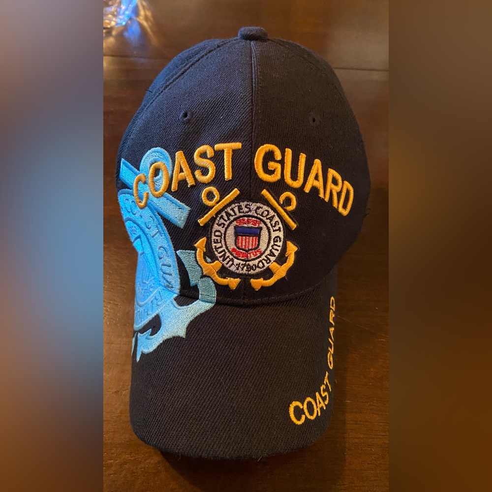 U.S. Warriors COAST GUARD Adjustable Embroidered Logo Military Hat/ Cap